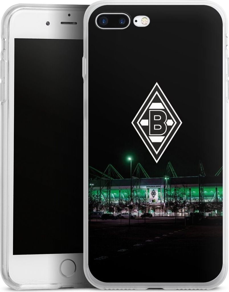 DeinDesign Handyhülle für Apple iPhone 8 Plus Silikon Hülle Case Smartphone Schutzhülle Borussia Mönchengladbach Offizielles Lizenzprodukt Sta...