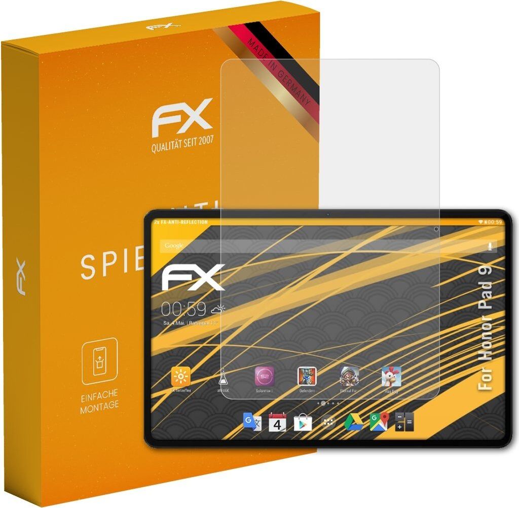 atFoliX FX-Antireflex 2x Schutzfolie kompatibel mit Honor Pad 9 Displayfolie