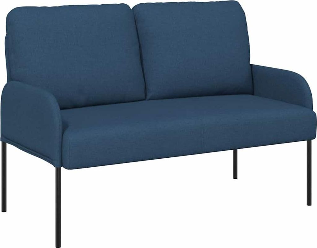 "Sale 2026"Sofa Modernes Design - Wohnzimmer Sofa - Polstersofa,s mit Kissen 110cm Blau Sperrholz - Cloris DesignMöbel 4276817