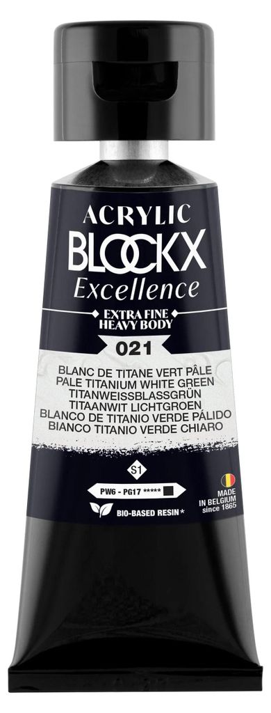 Blockx 3x Acryl EF Titan Blassgruen S1 75 ml 71021BXC