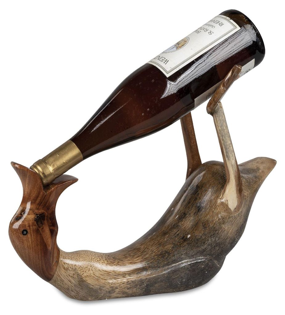 Formano dekorative Figur Ente trinkend 34cm aus Holz Deko Produktbild 