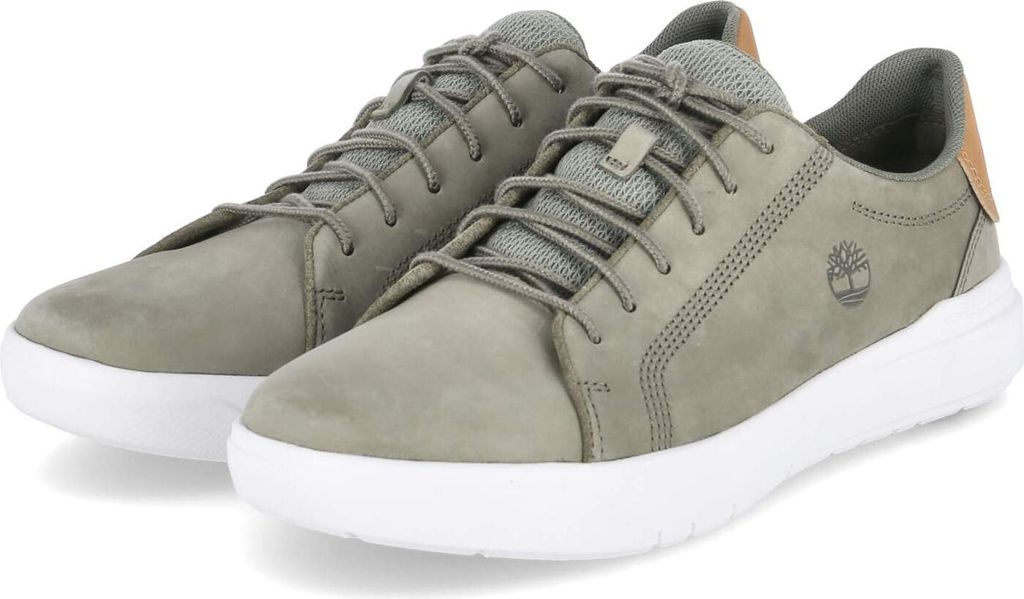 Timberland Herren Halbschuhe SENECA BAY Grün Leder Texti recycelt sportlichGröße:46