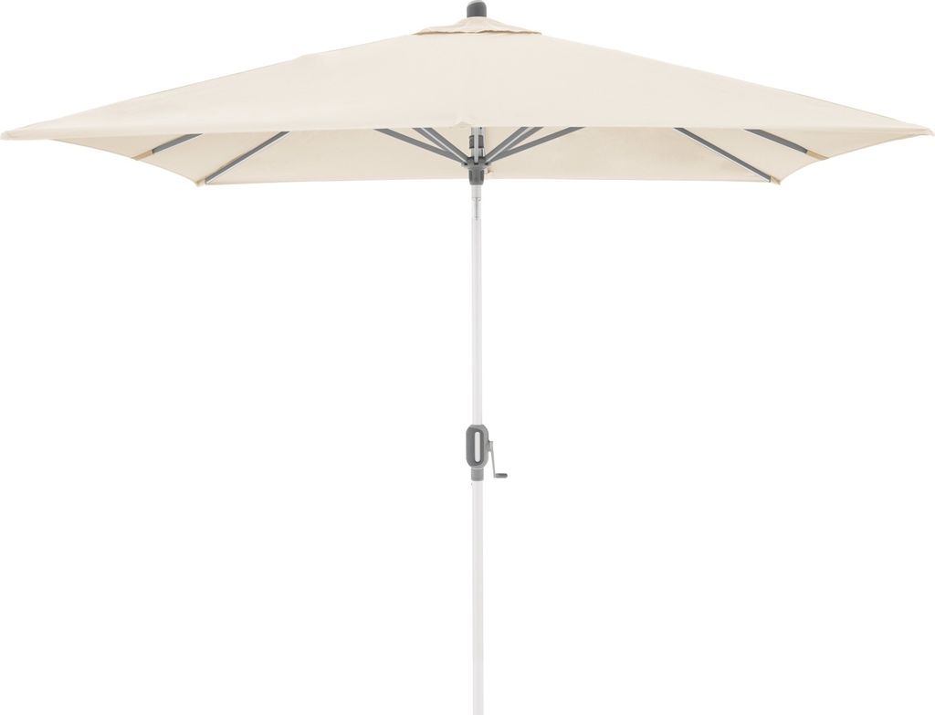 Sonnenschirm - Creme - Polyester - Aluminiumgestell - mit Kurbel - 240 x 240 cm