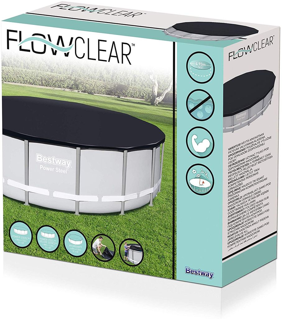 Bestway Poolabdeckung Flowclear 488 cm Produktbild 39