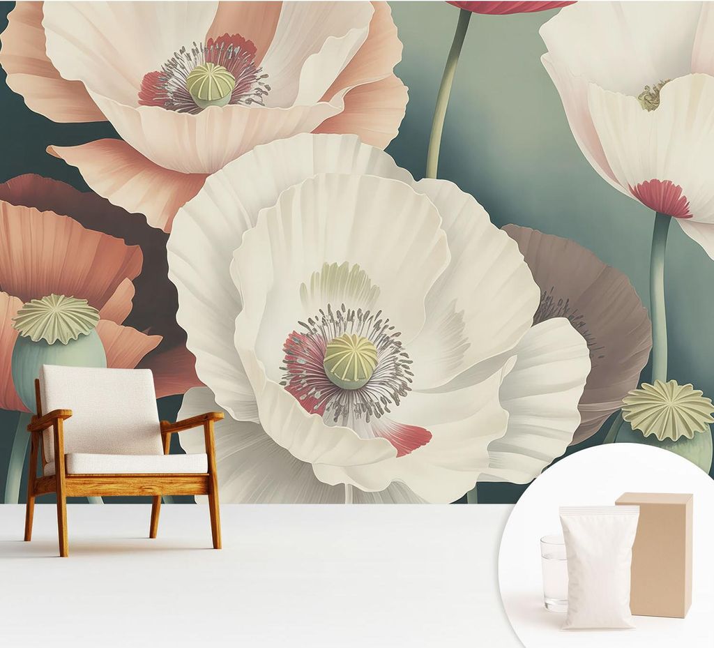 Fototapete - 312x219 cm - Tapete - Wandtapete - Wandbilder - Dekofolie - Tapete Folie - Wand - Dekoration - Wohnzimmer - Blumenschönheit