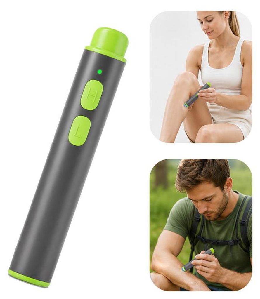 Stichheiler elektrisch USB, Insektenstich Juckreiz Linderung Gerät 45–50°C Wärmeimpuls, Mückenstich Heiler für Outdoor & Reise