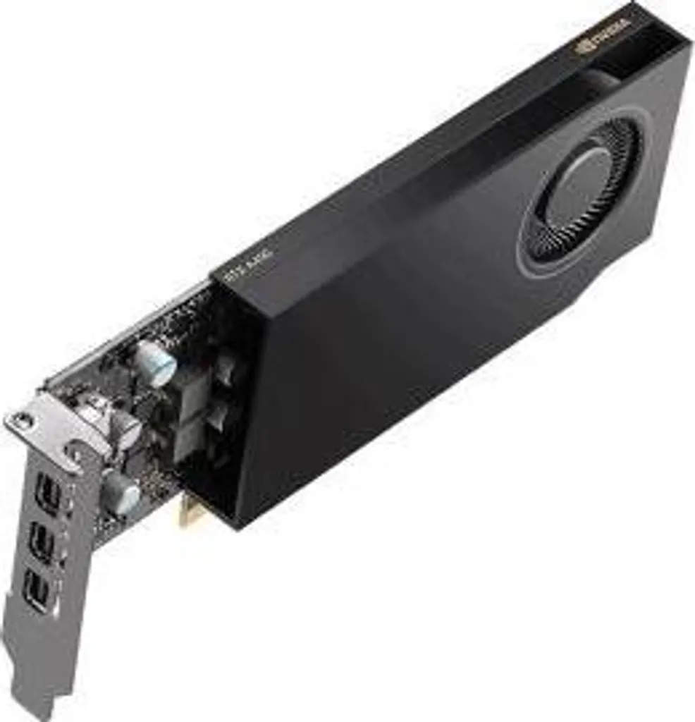 Carte Graphique PNY Quadro A400 4GB GDDR6 LP avec 4 Sorties Mini-DP