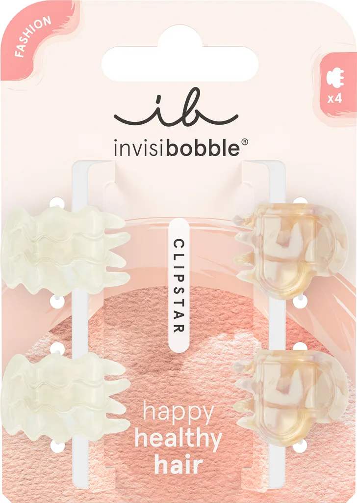 Clipstar XS Petit Rainbow pour Coiffer les Mèches Rebelles Lot de 4
