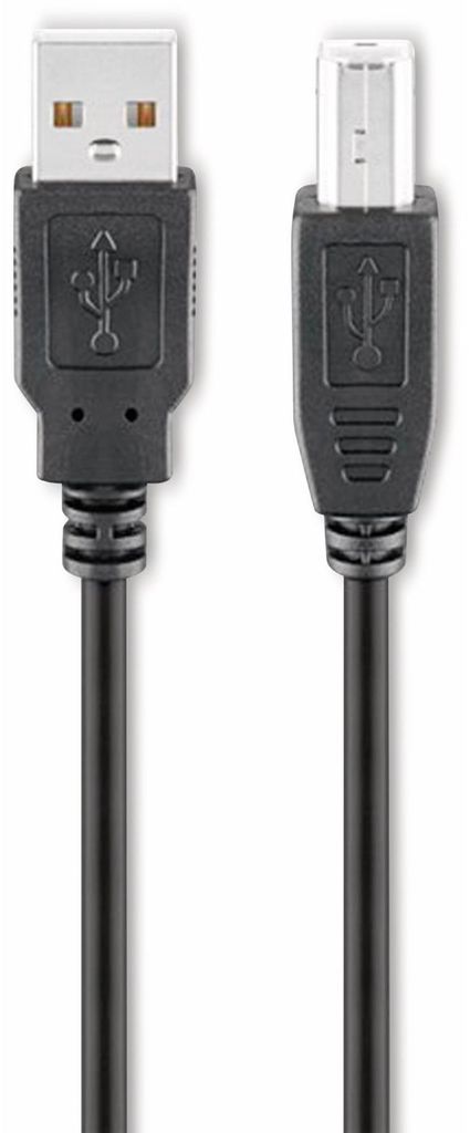 Goobay 93598 Câble USB 2.0 Hi-Speed, noir, 5 m - USB 2.0 Image du produit 