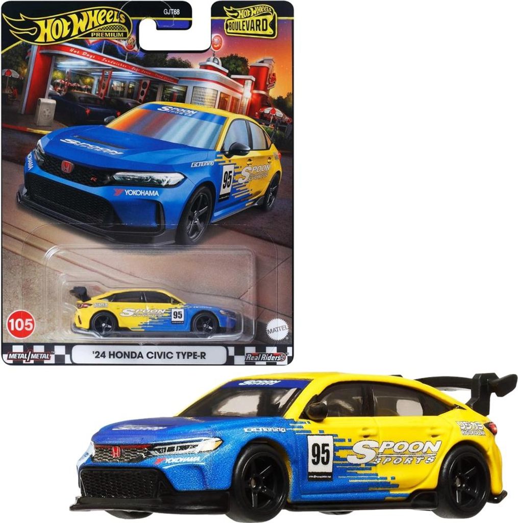 Hot Wheels Boulevard Autko '24 Honda Civic Type-R HRT61