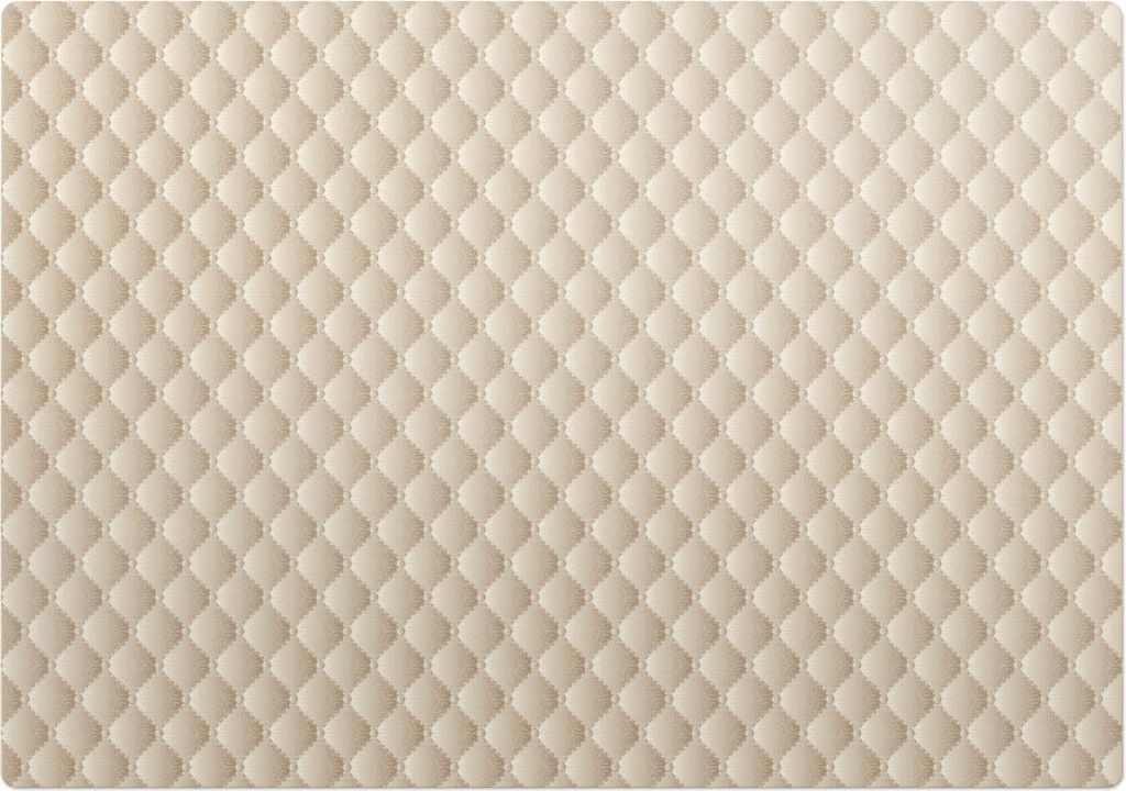Gestepptes Retro-Muster – Bodenschutzmatte – Stuhlunterlage 100x100 cm – Rutschfest – Hartbodenmatte