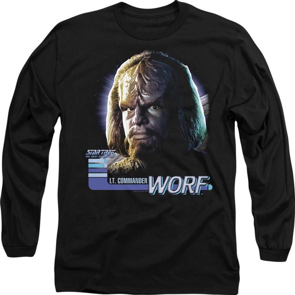 Star Trek - "The Next Generation" T-Shirt für Herren/Damen Uni TV10333 (L) (Schwarz)