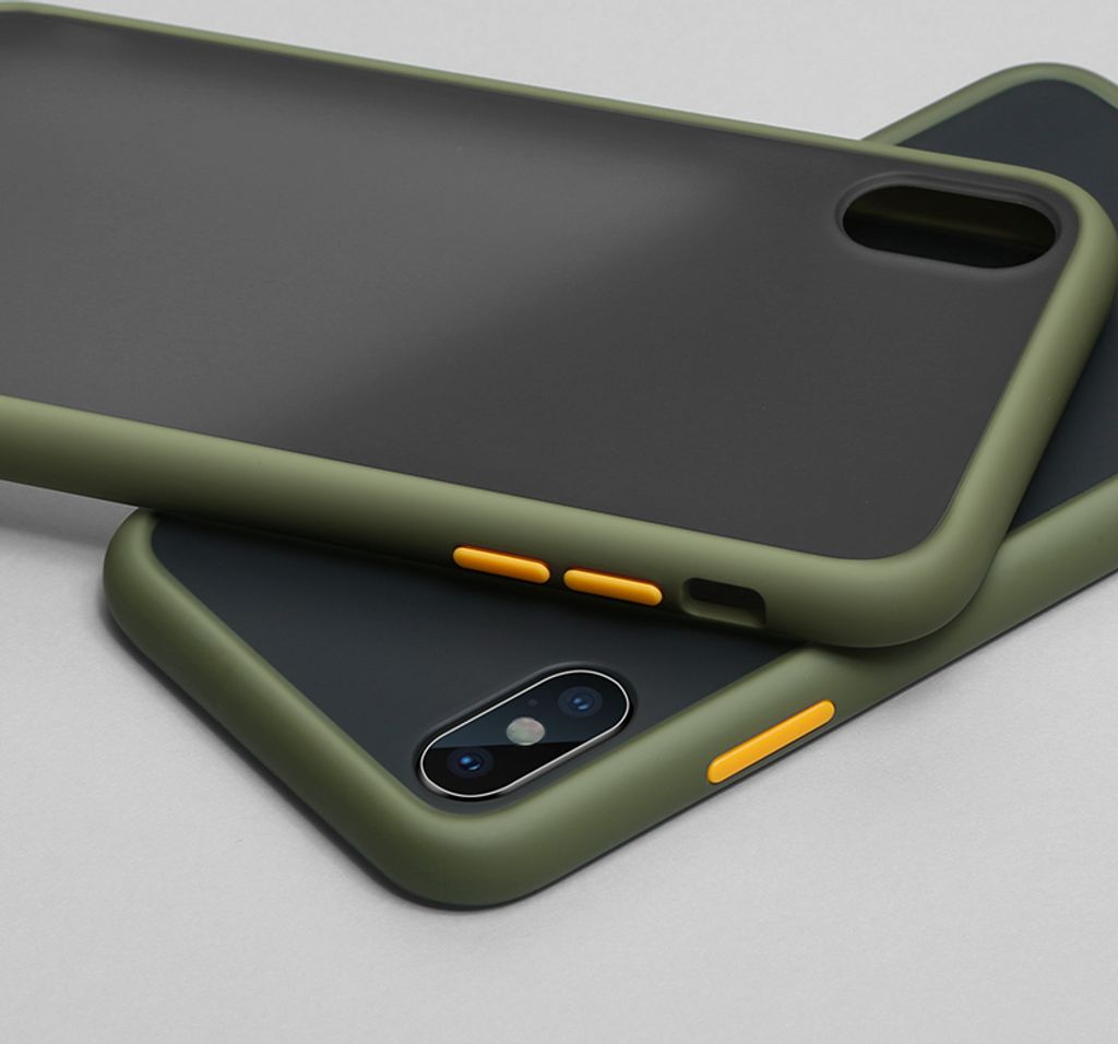 Für iPhone 12 Serien Silikon Rahmen Case iPhone 12 Pro Max Gruen