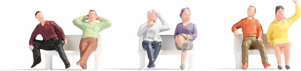 NOCH sitzende H0 Figuren 1:87 handkolorierte Produktbild 