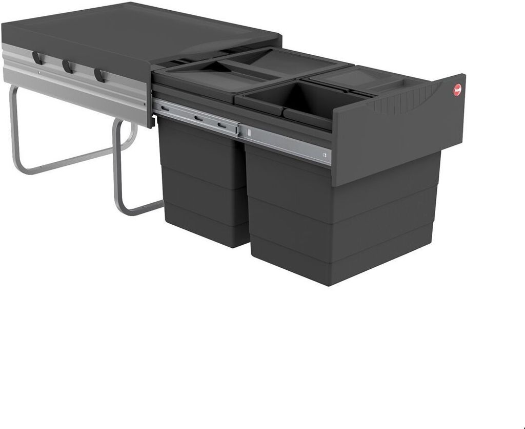 Hailo odpadkový koš 3642532 Úsporný tandem 2x 8,5 +18 l Obrázek produktu 