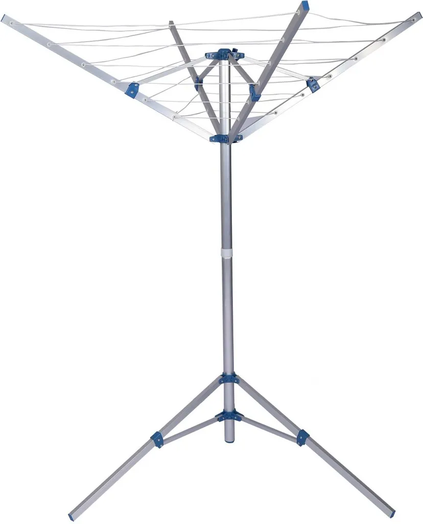 Étendoir à Linge Rotatif Extérieur avec 4 Bras en Aluminium pour Jardin