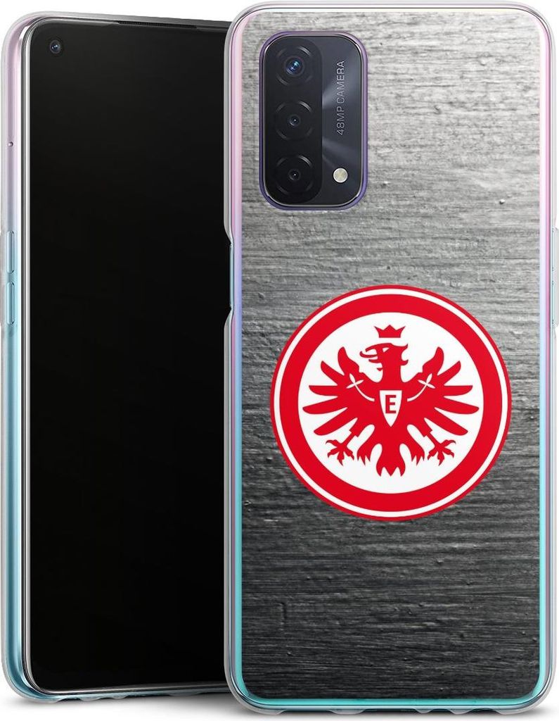 DeinDesign Handyhülle für Oppo A74 5G Silikon Hülle Case Smartphone Schutzhülle Eintracht Frankfurt Logo SGE