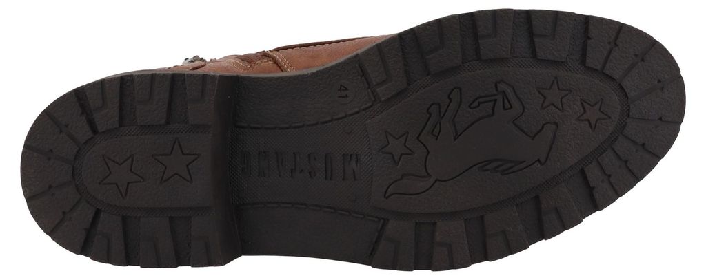 Sznurowane buty Mustang brązowe Zdjęcie produktu 