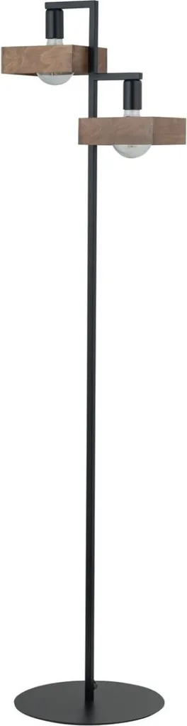 Lampadaire Boho Chic 2 Têtes Noir Sigma Lighting Robin pour Salon