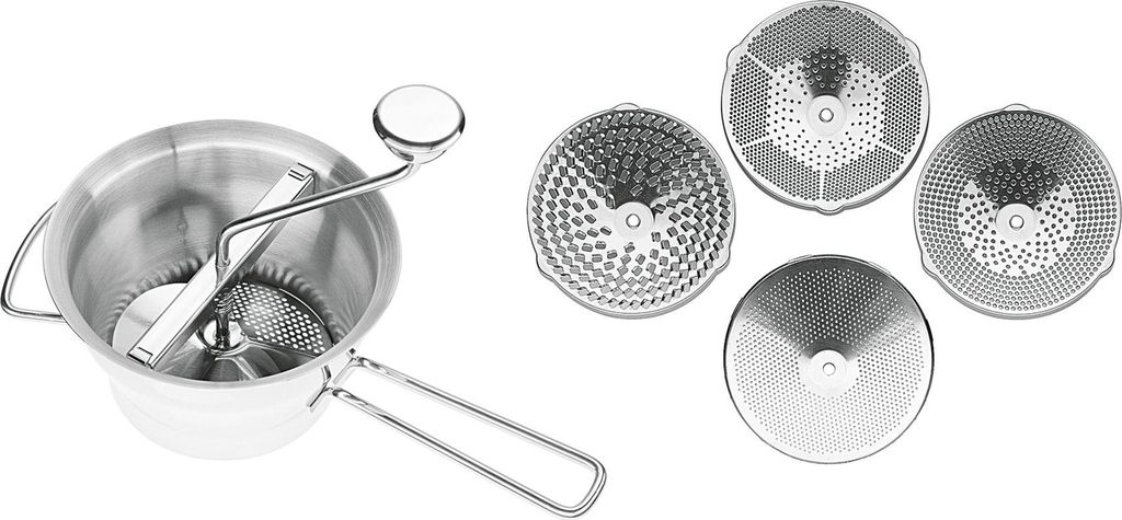 KÜCHENPROFI Passiergerät 4 Scheiben Edelstahl Ø20cm Produktbild 