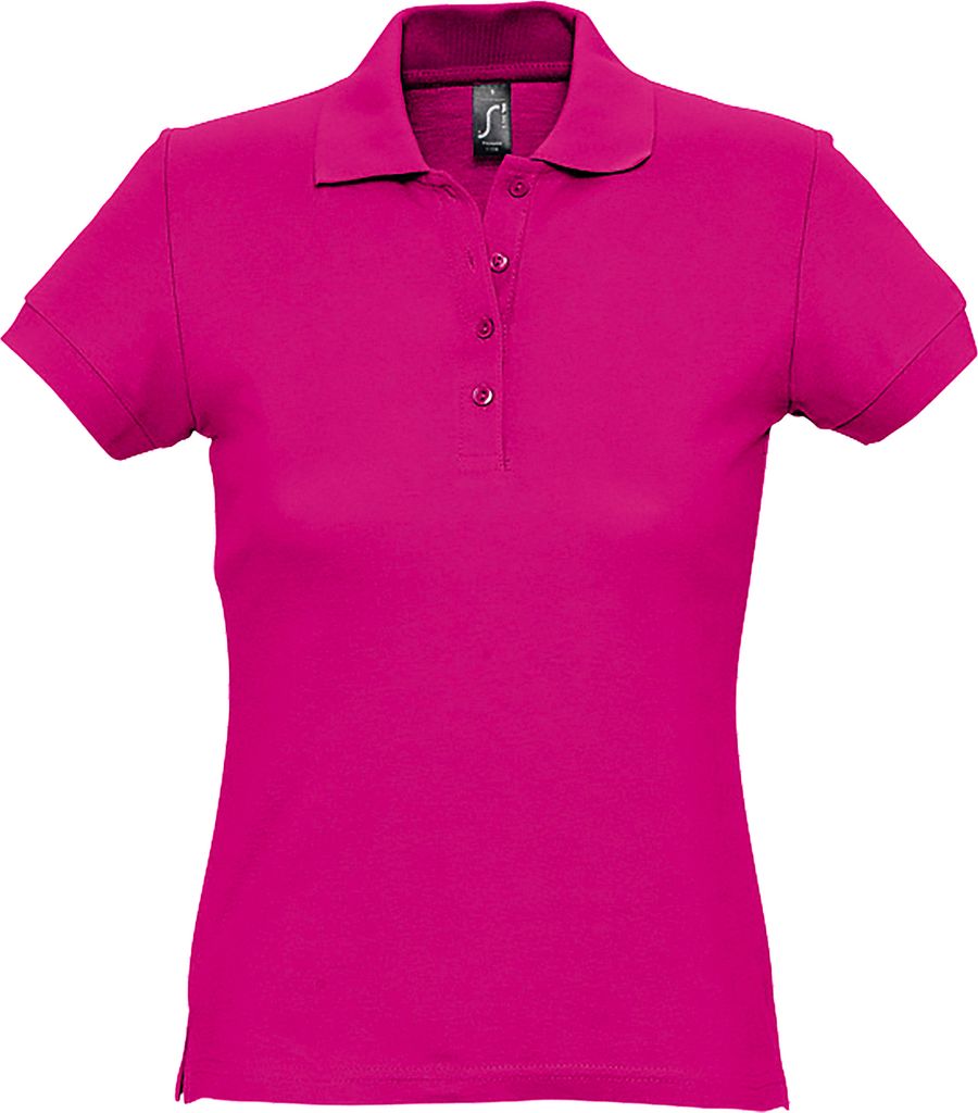 SOLS Passion Damen Polo-Shirt, Kurzarm PC317 (M) (Fuchsia)