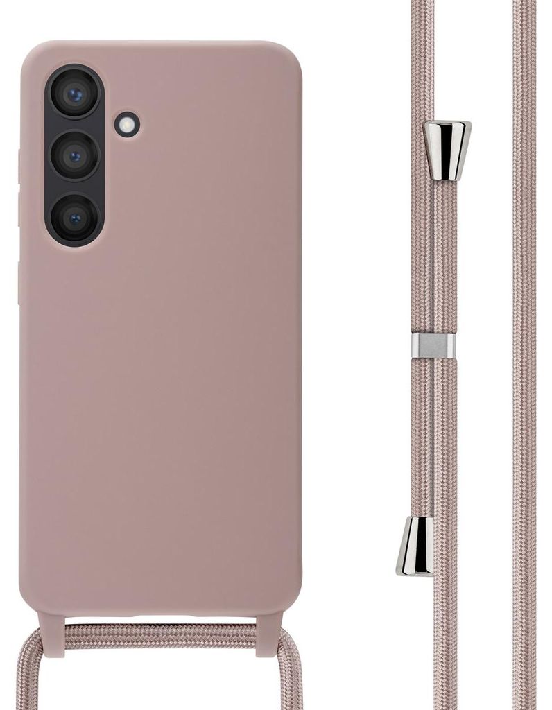 Funda de Silicona con Cuerda para Samsung Galaxy S24 - Sand Imagen del producto 