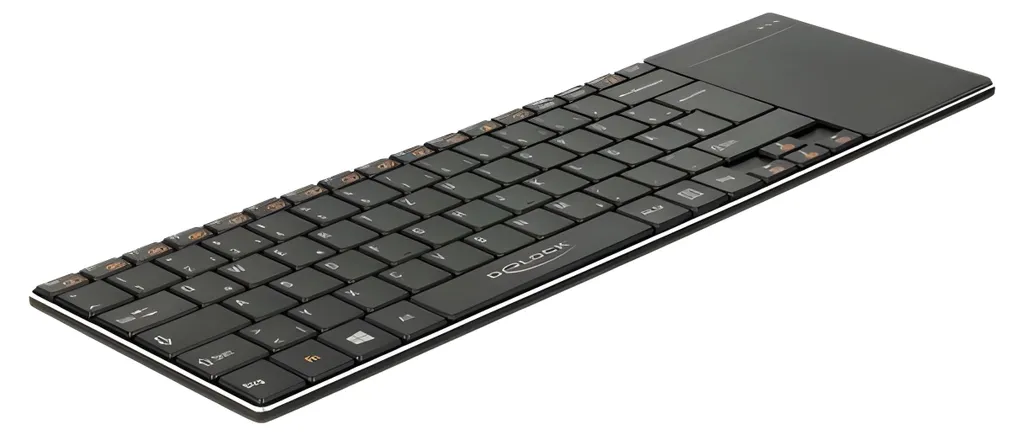 Clavier sans fil avec pavé tactile intégré Delock pour Smart TV 12454