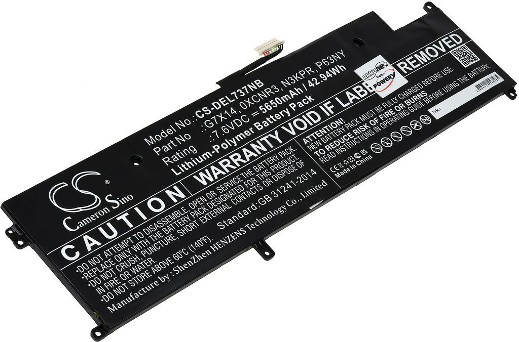 Akku kompatibel mit Dell Typ P63NY