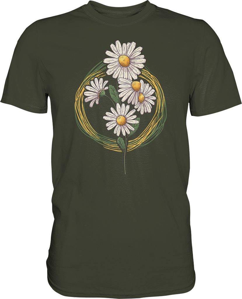 Gänseblümchen Garten Shirt Gärtner – Urban Khaki / L Produktbild 