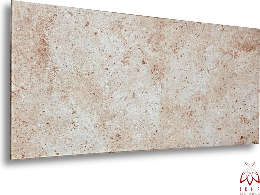 A rectangular panel with a stone-like texture, likely a wall or ceiling panel, is shown against a white background.