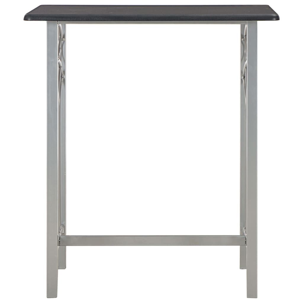"Winter Sale" Esszimmer - Schwarz 3-tlg. Bar-Set Holz und Stahl Schwarz DE1300069