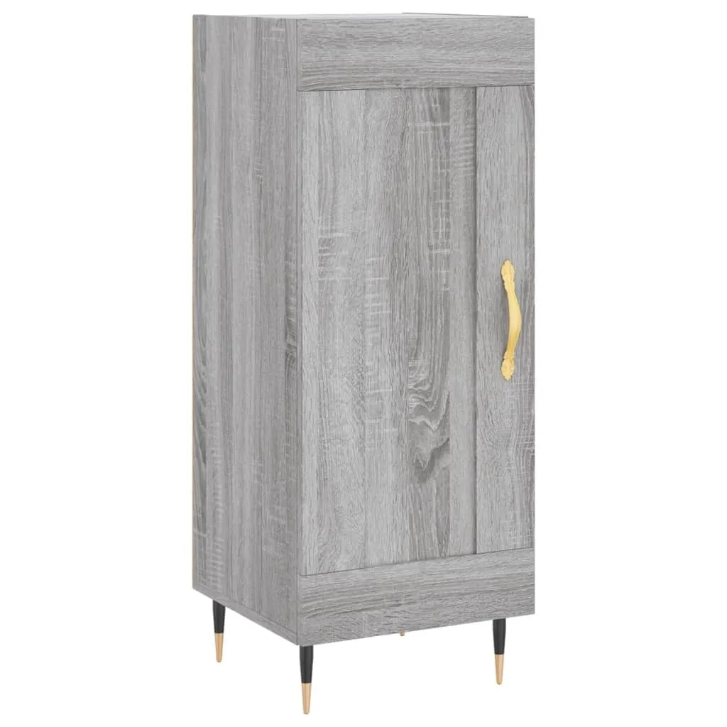 SYFAX Credenza Grigio Sonoma 34,5x34x90 cm in Legno Multistrato Robusta