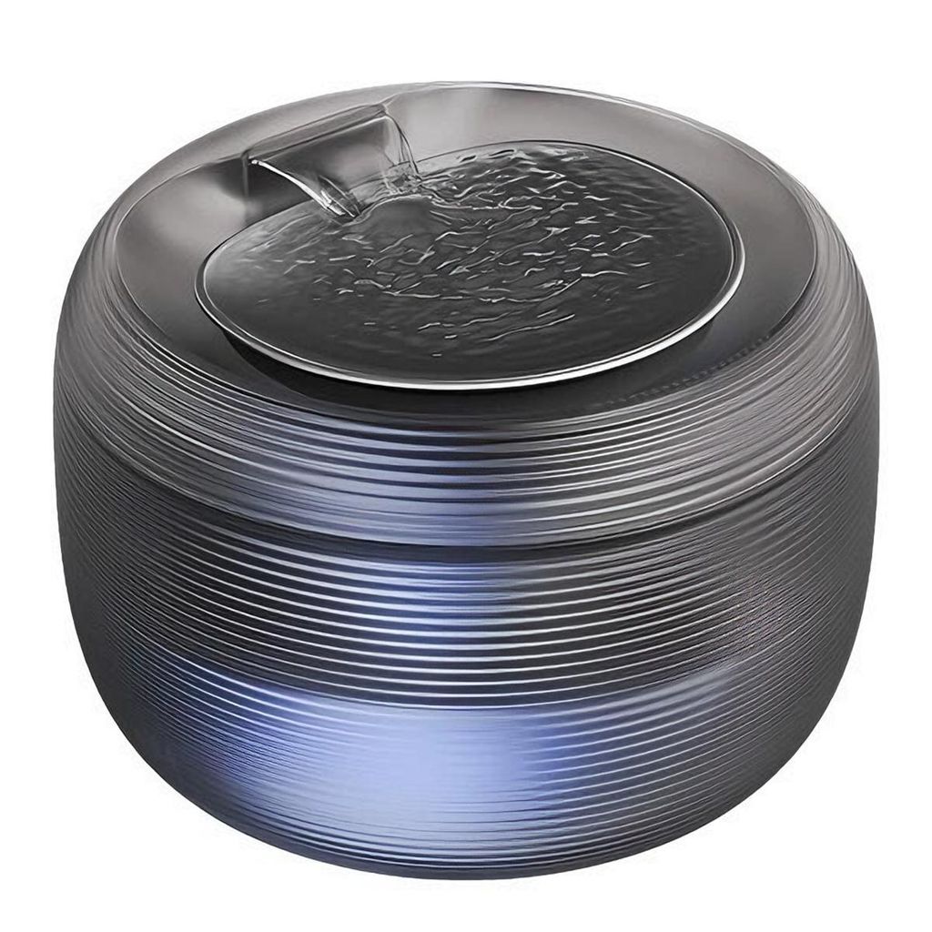 Trinkbrunnen 2.5 L, Katzen Trinkbrunnen, Haustier-Wasserspender, Automatischer Trinkbrunnen,Automatisch Leise, Wasserspender mit LED-Licht