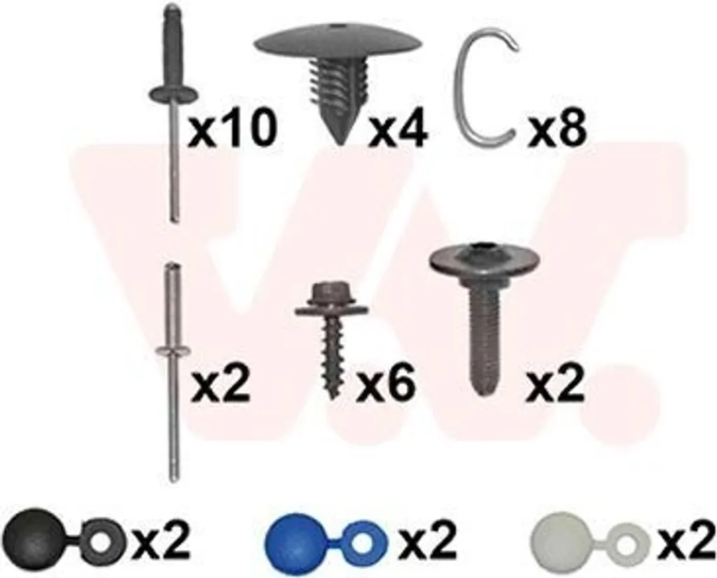 Kit de fixation pare-chocs avant Renault Megane III - Support de montage