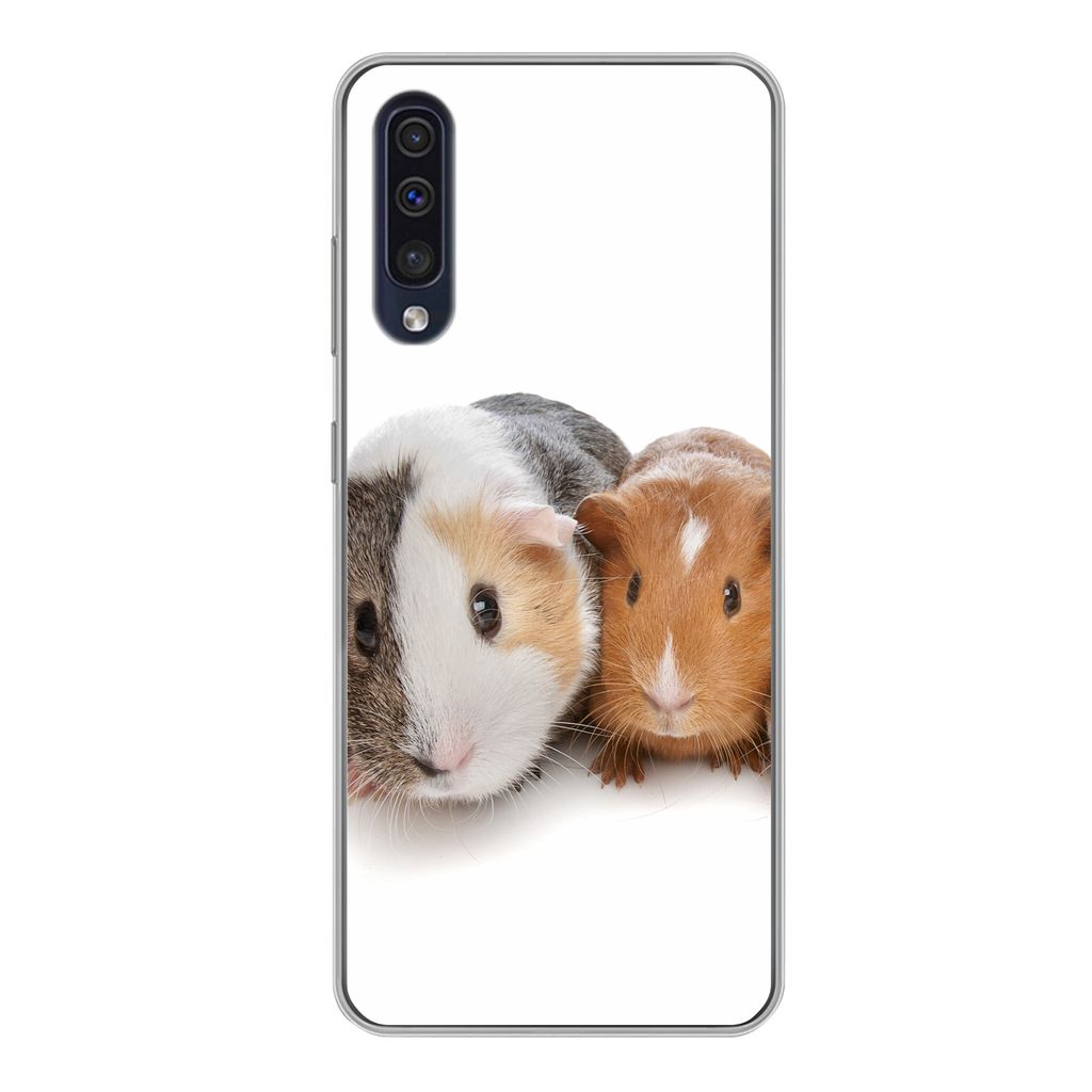 MuchoWow Handyhülle Schutzhülle Hülle für Samsung Galaxy A50 Fünf Meerschweinchen Silikon Softcase Handy Hülle - Mobiltelefonhülle