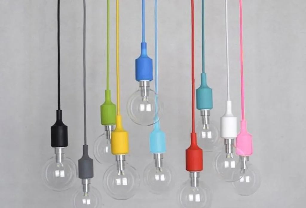 Lampe Suspension Multicolore Design Moderne avec 6 Points de Lumière - 6