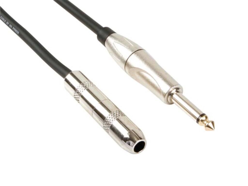 Kabel Jack - Jack 6,35 mm męski do Jack 6,35 mm żeński - Zdjęcie produktu 