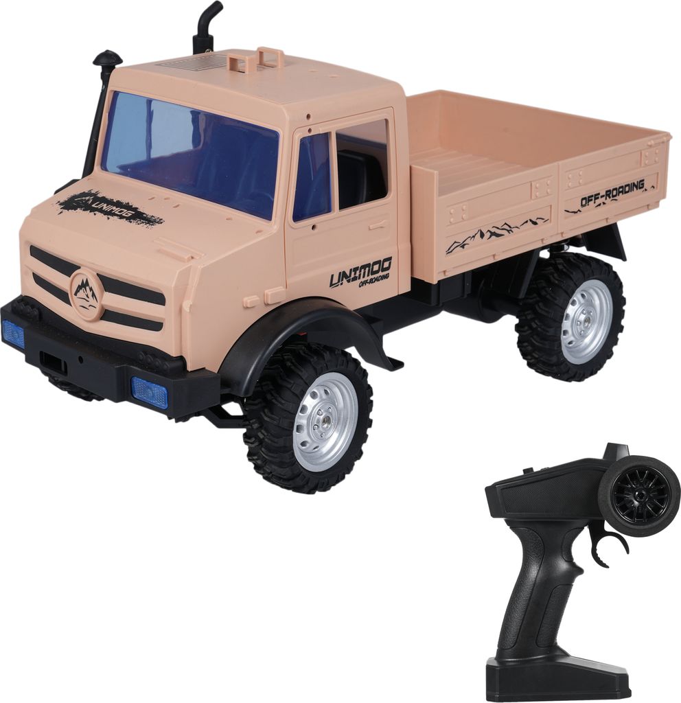 Ferngesteuertes Gelaendewagen 1/16 2,4 GHz Ferngesteuertes Auto 20 km/h Hochgeschwindigkeits-Kletterauto in Originalgroesse Heckantrieb, Gelb, 1 Ba...