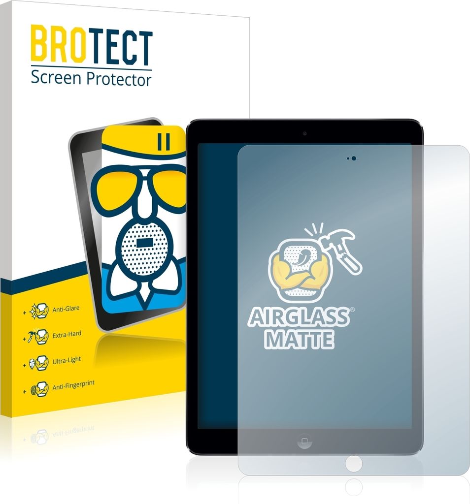 BROTECT Entspiegelungs Schutzglas für Apple iPad Air 2013 Schutzfolie Panzer Folie Glas Display Schutz matt