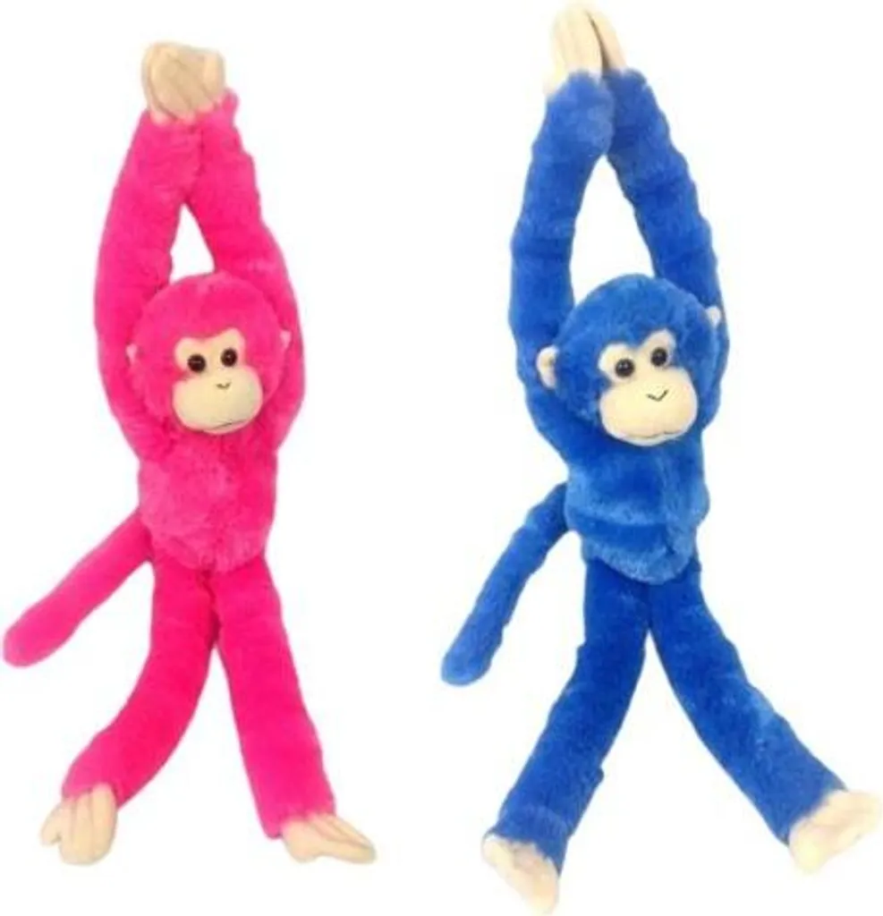 Grand singe en peluche de 48cm avec mains velcro et bras souples 11780