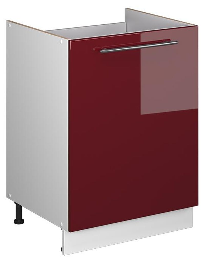 Wastafelkast Vicco Fame-Line Bordeauxrode hoogglans/Wit 60 Productafbeelding 