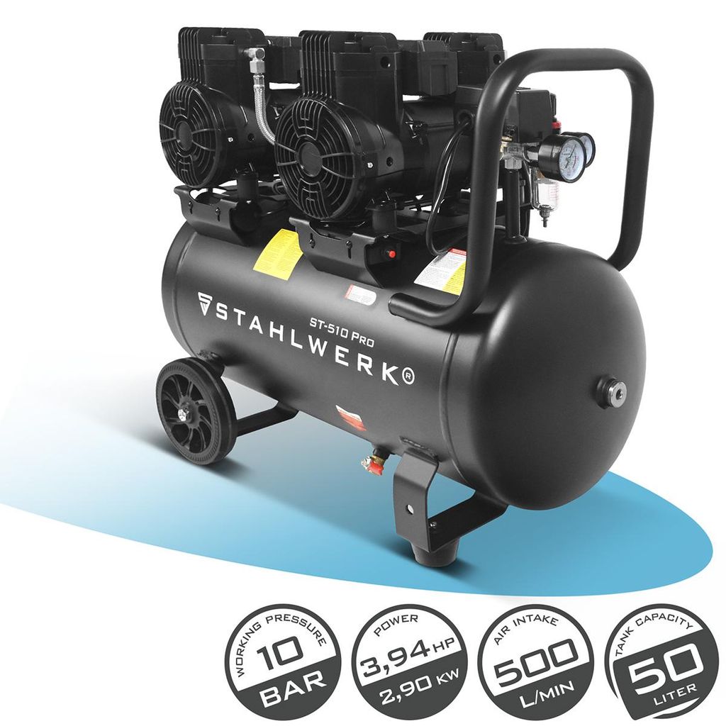 Kompresor STAHLWERK s 50litrovou nádrží (ST-510 Pro) - Obrázek produktu 