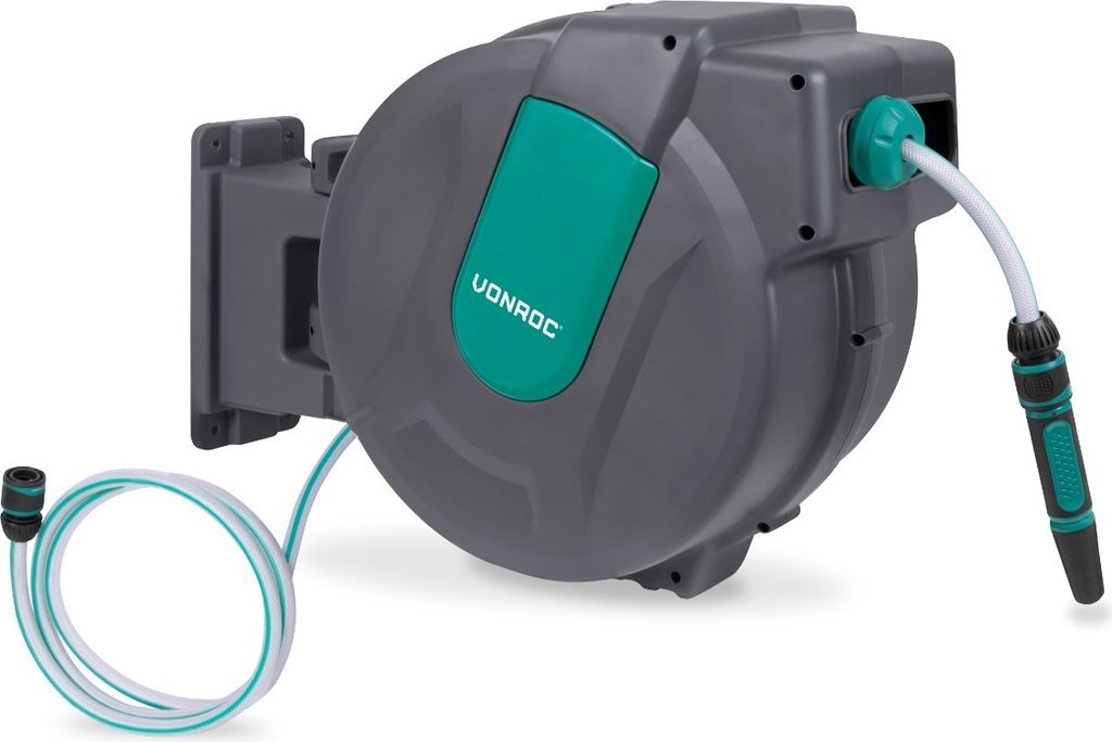 VONROC VONROC Wand-Schlauchbox - Inkl. 35m Gartenschlauch, Produktbild 