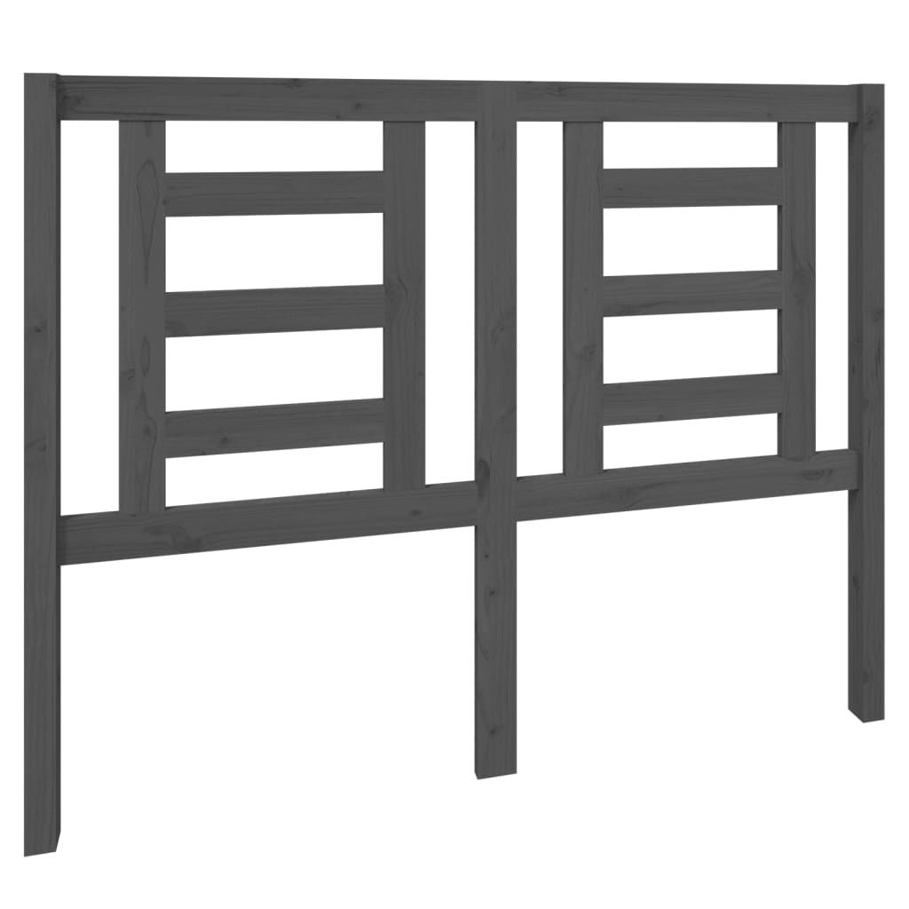 "Winteraktion" Kopfteil Grau 126x4x100 cm Massivholz Kiefer - Kopfteile CC19656