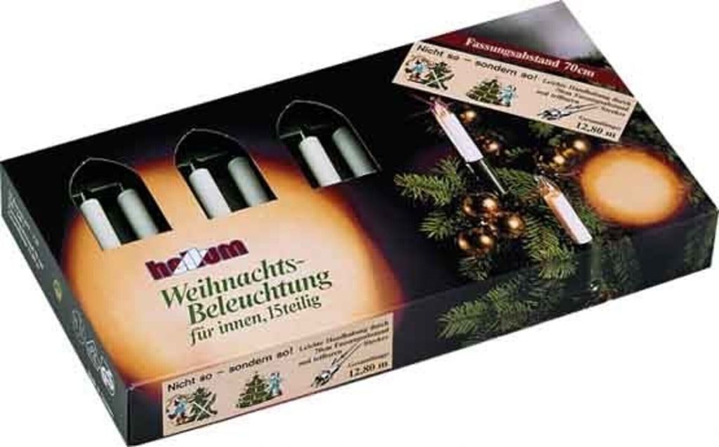 Guirlande lumineuse HELLUM 15 bougies transparentes pour Image du produit 