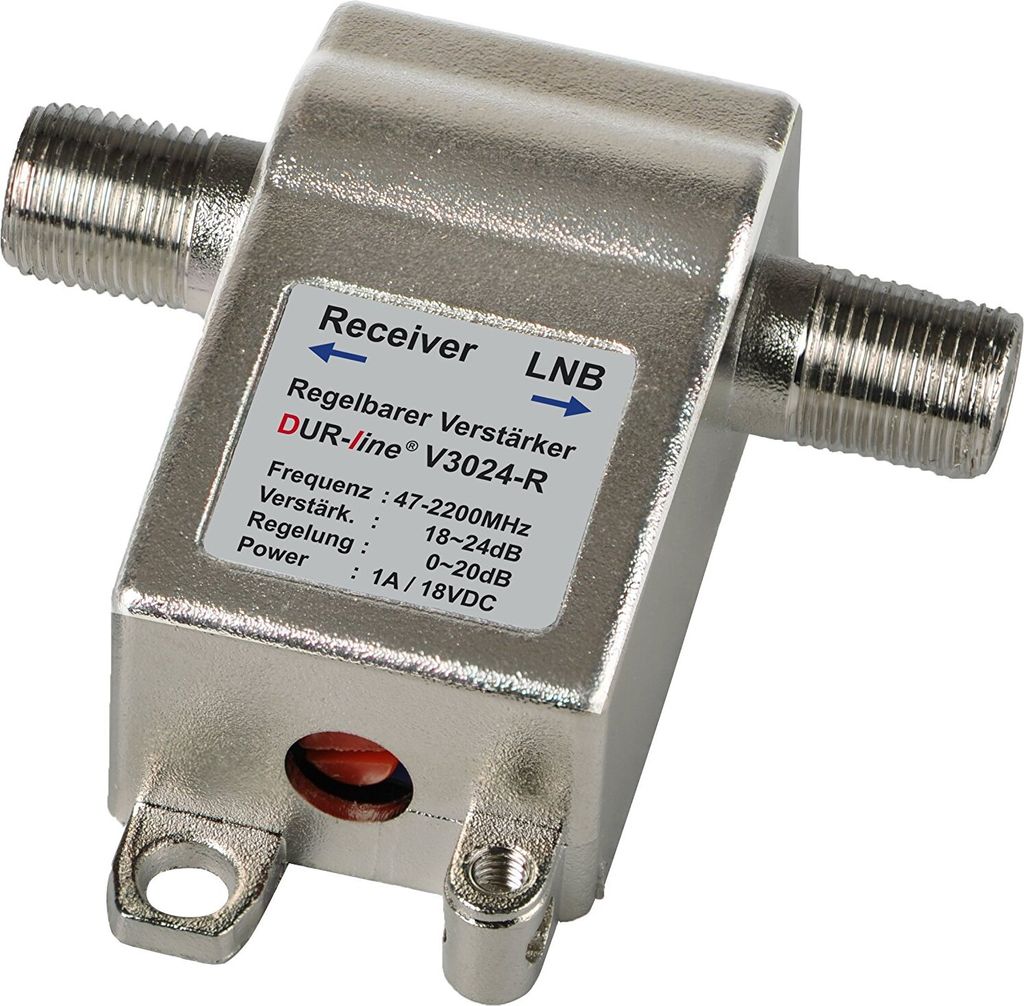DUR-line V3024-R regelbarer Mini Inline Verstärker SAT / Produktbild 