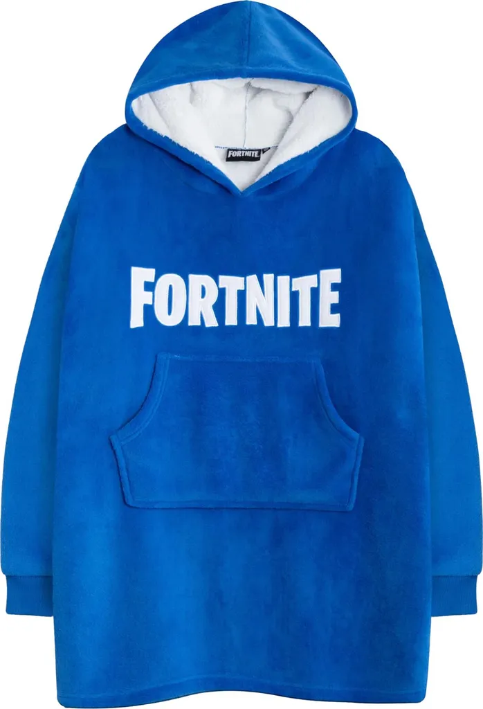 Sweat Géant Fortnite pour Soirées Gaming - Hoodie Couverture Bleu