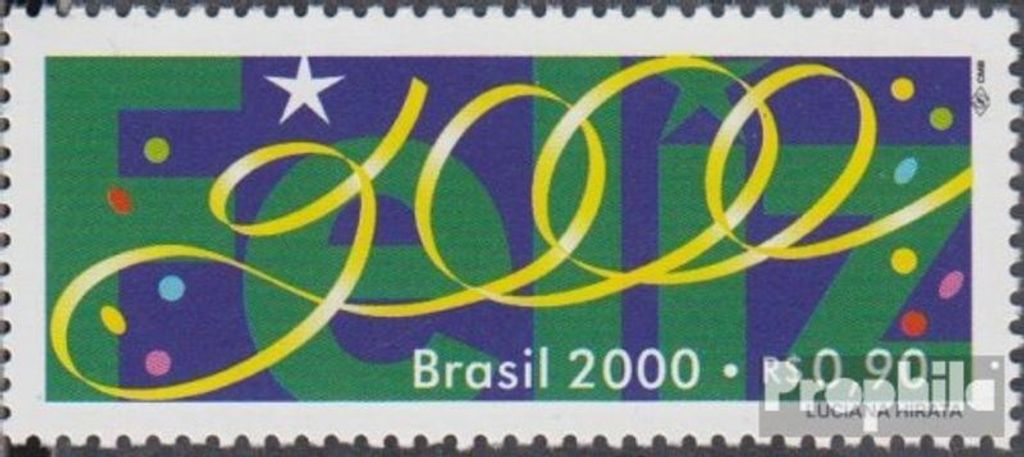 Briefmarken Brasilien 2000 Mi 2989 (kompl.Ausg.) postfrisch Eintritt in das Jahr 2000