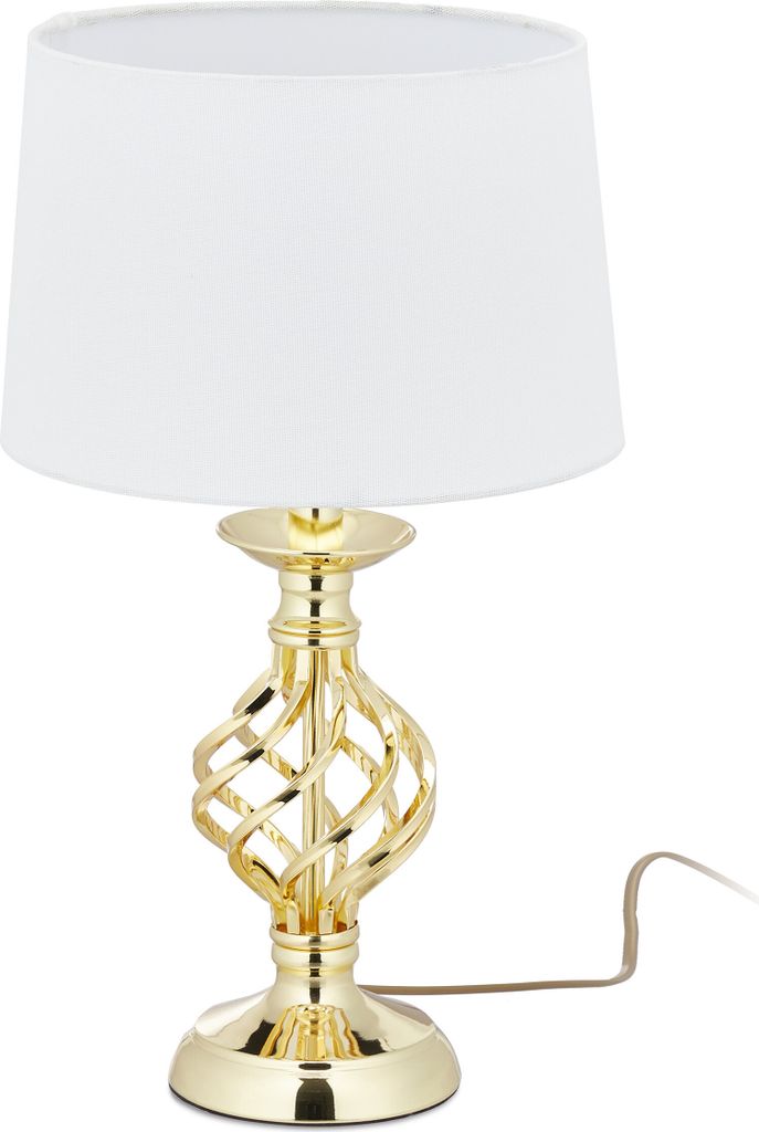 Relaxdays – nowoczesna lampa stołowa, lampa nocna z funkcją Zdjęcie produktu 