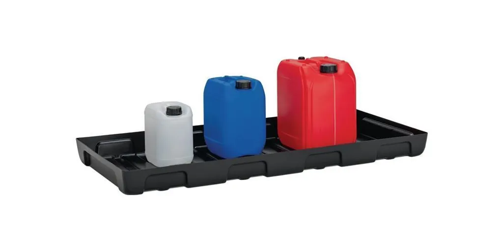 Plateau de rétention en polyéthylène CEMO Regalvanne 44 litres noir